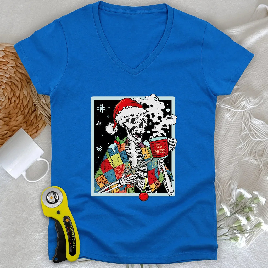 Sew Dead Lady V-neck