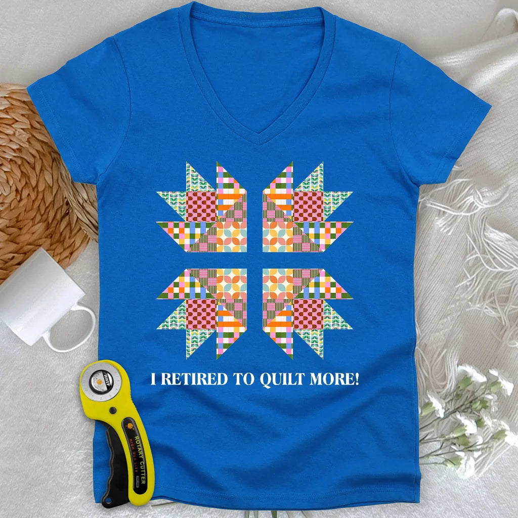 Sew Full-Time Lady V-neck