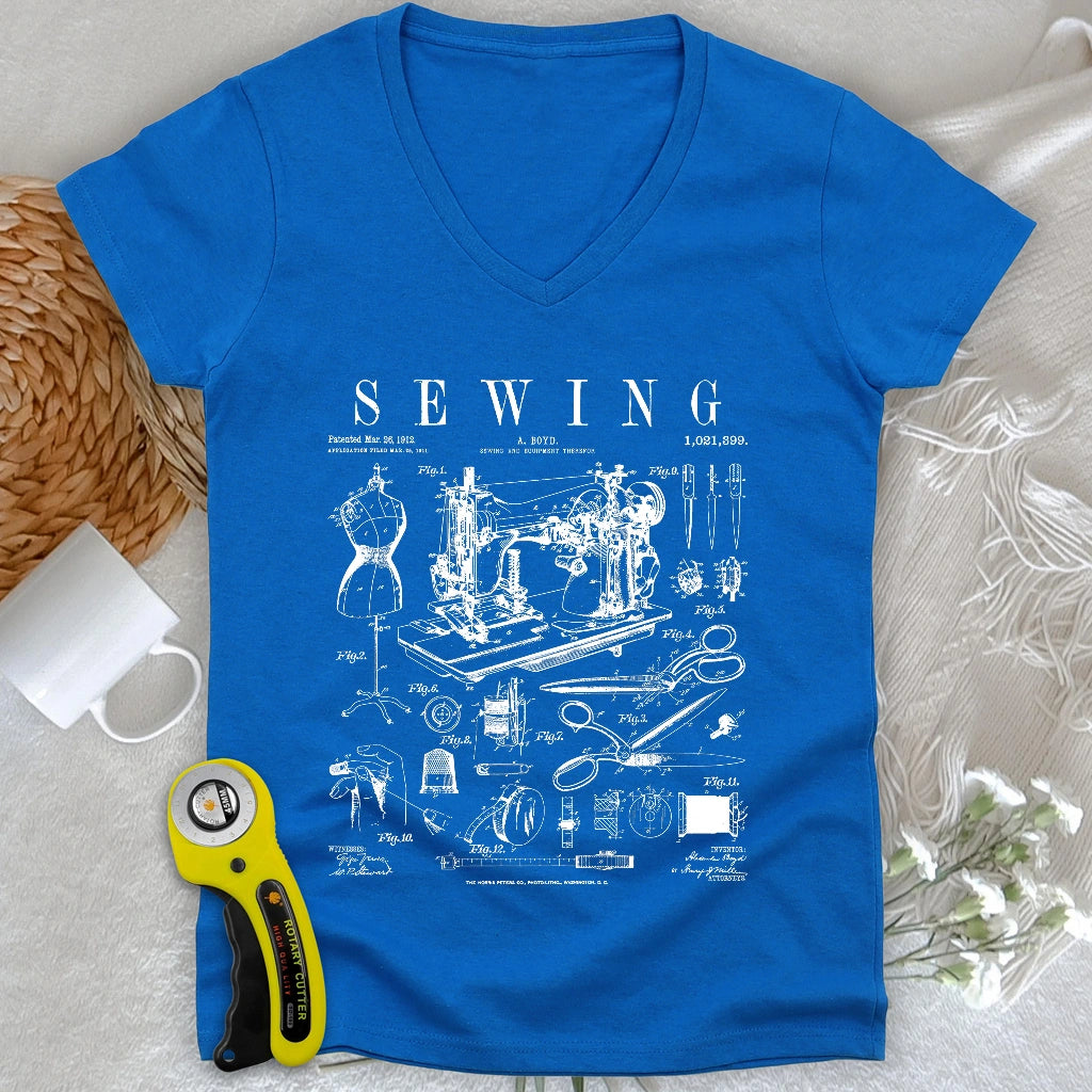 Sewing Tools Pattern Lady V-neck