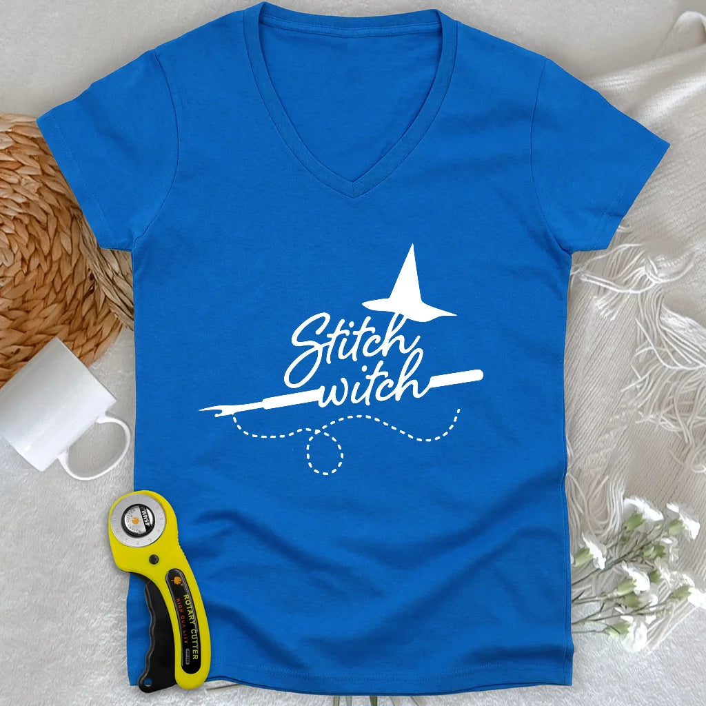 Stitch Witch Lady V-neck