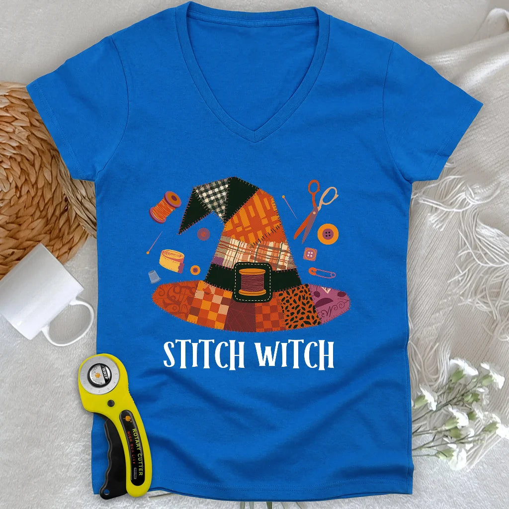 Débardeur col en V Stitchy Witch Lady