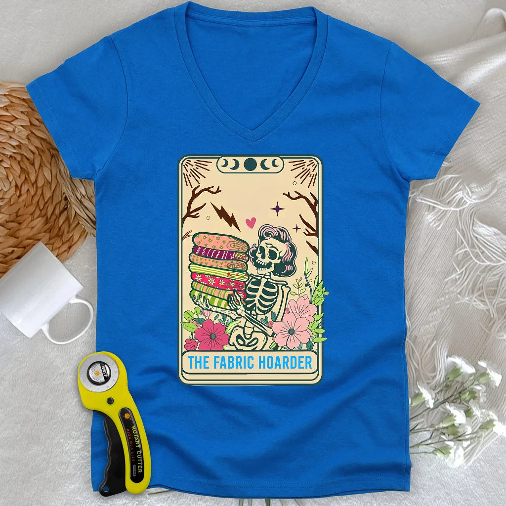 The Fabric Hoarder Lady V-neck