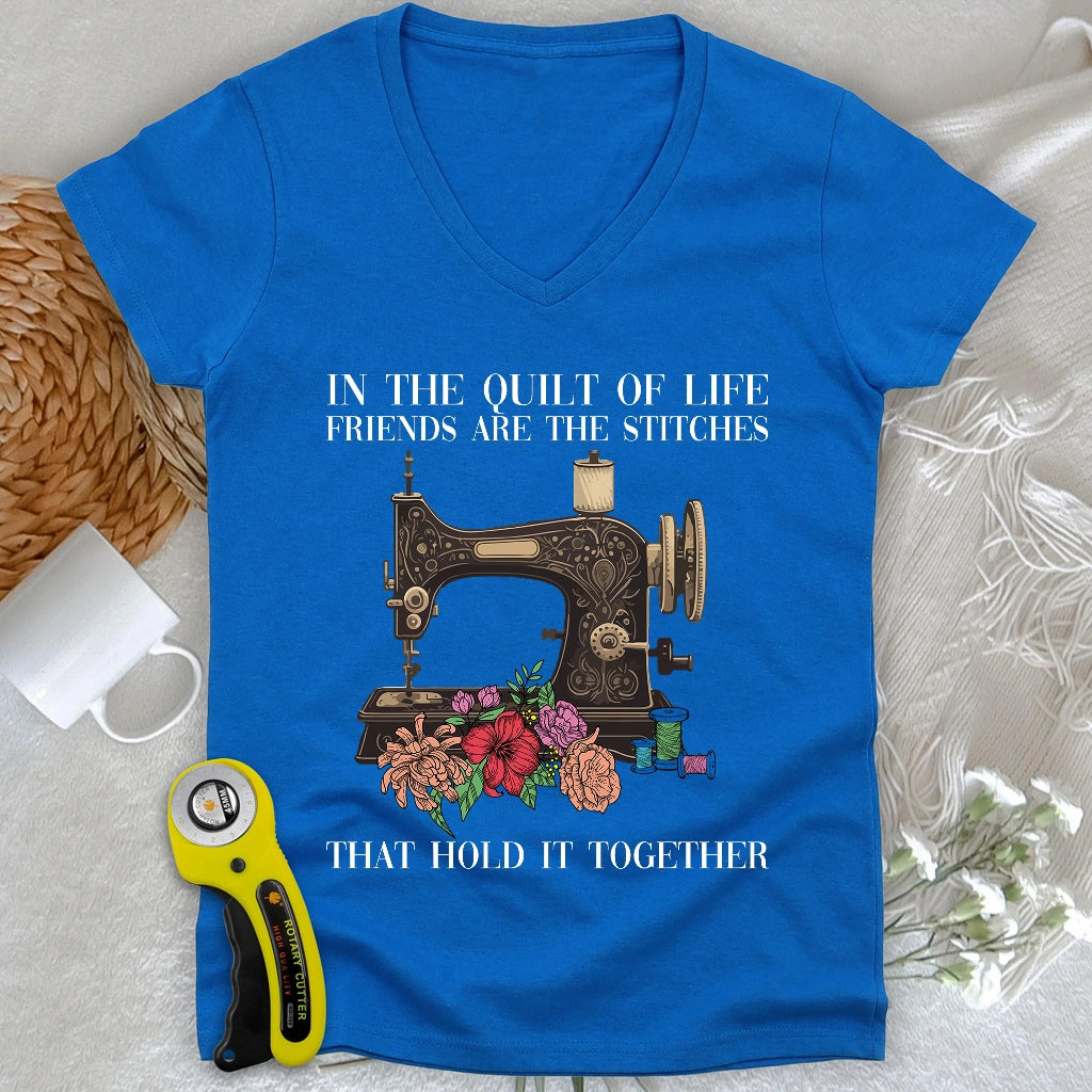 The Quilt Of Life V-neck