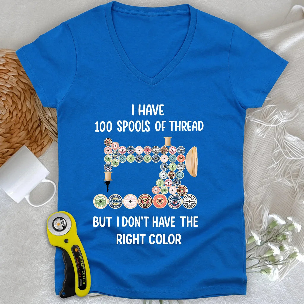 Threadful but Colorless Lady V-neck