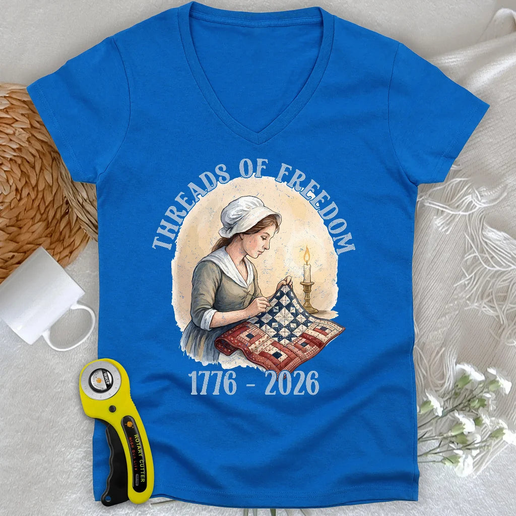 Threads of Freedom Lady V-neck