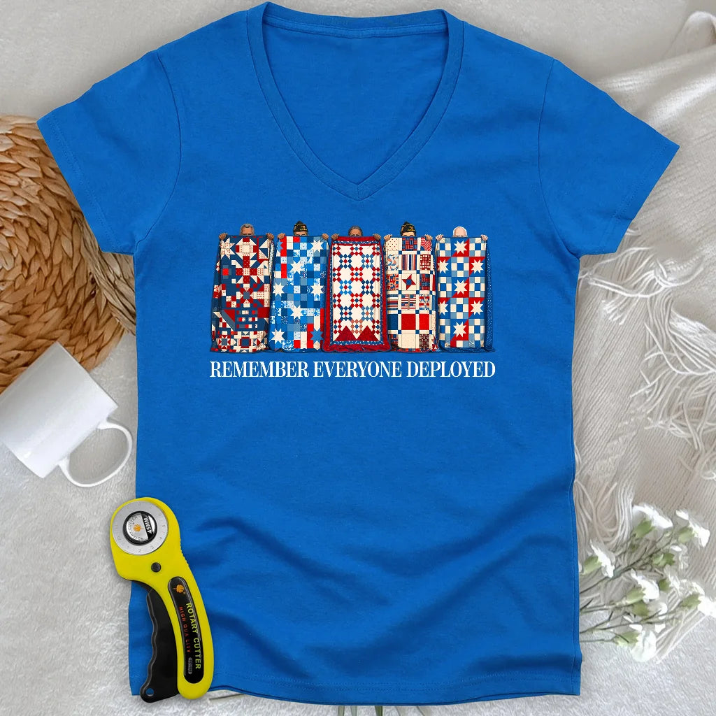 US Veteran Lady V-neck