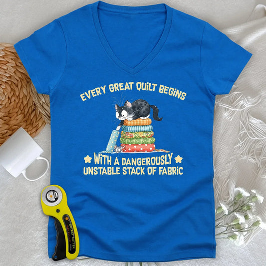 Unstable Fabric Lady V-neck