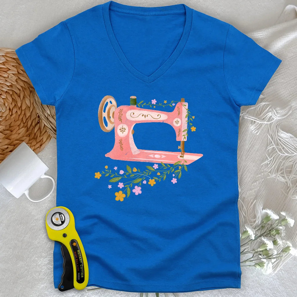 Wildflower Machine Lady V-neck