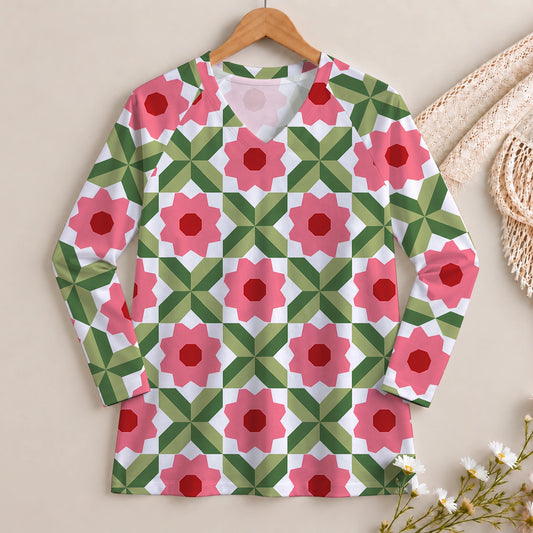 Sewing Journal Long Sleeve V-neck