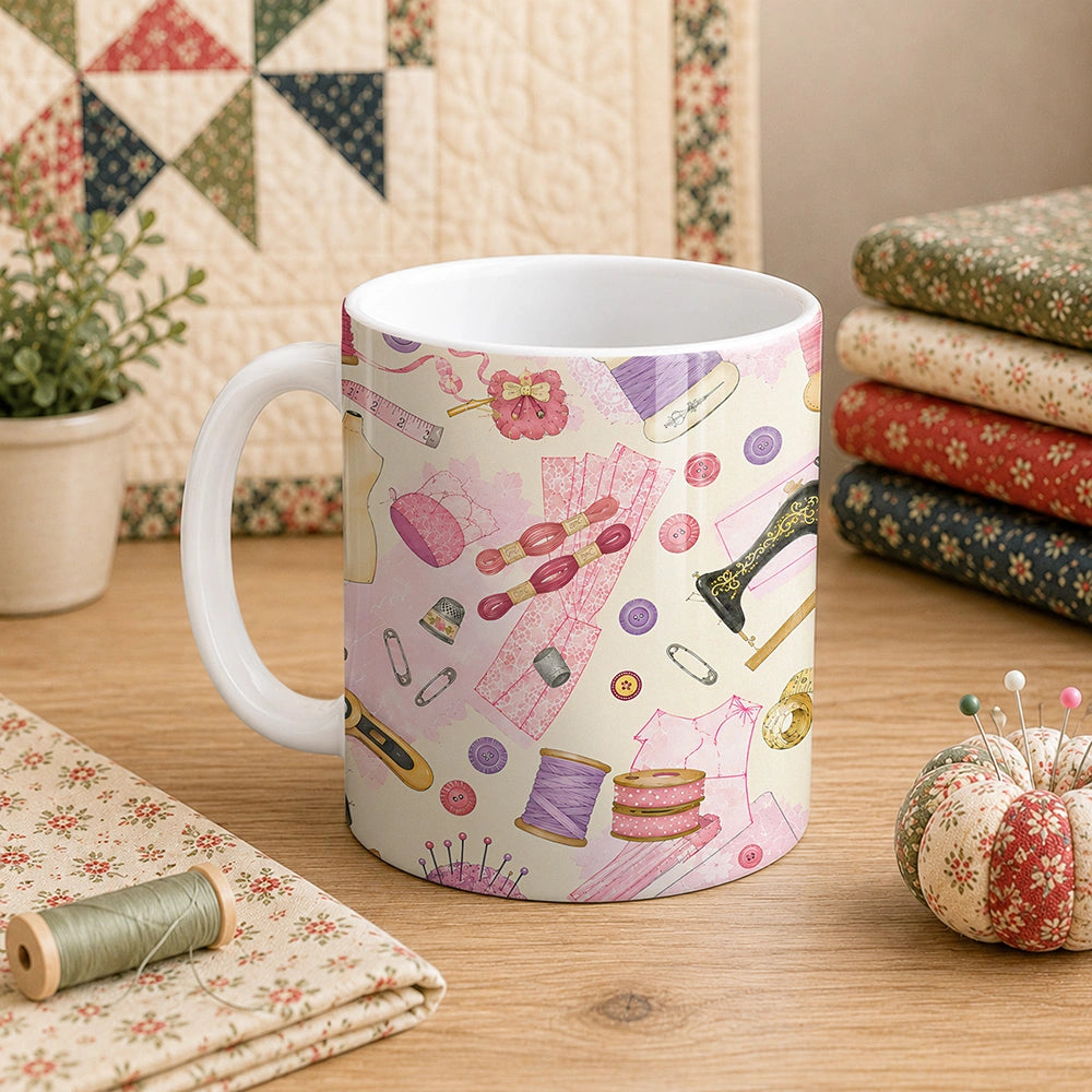 Sewing Pattern 11oz Mug