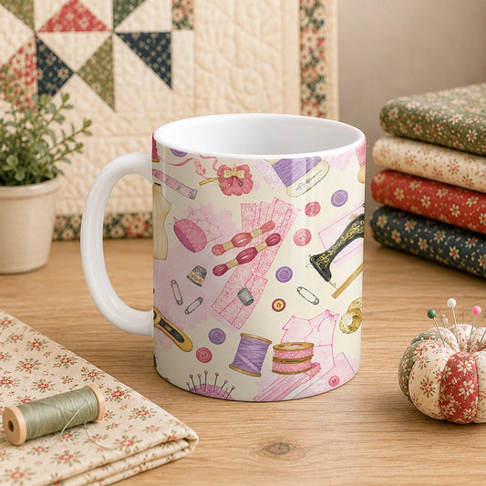 Sewing Pattern 11oz Mug