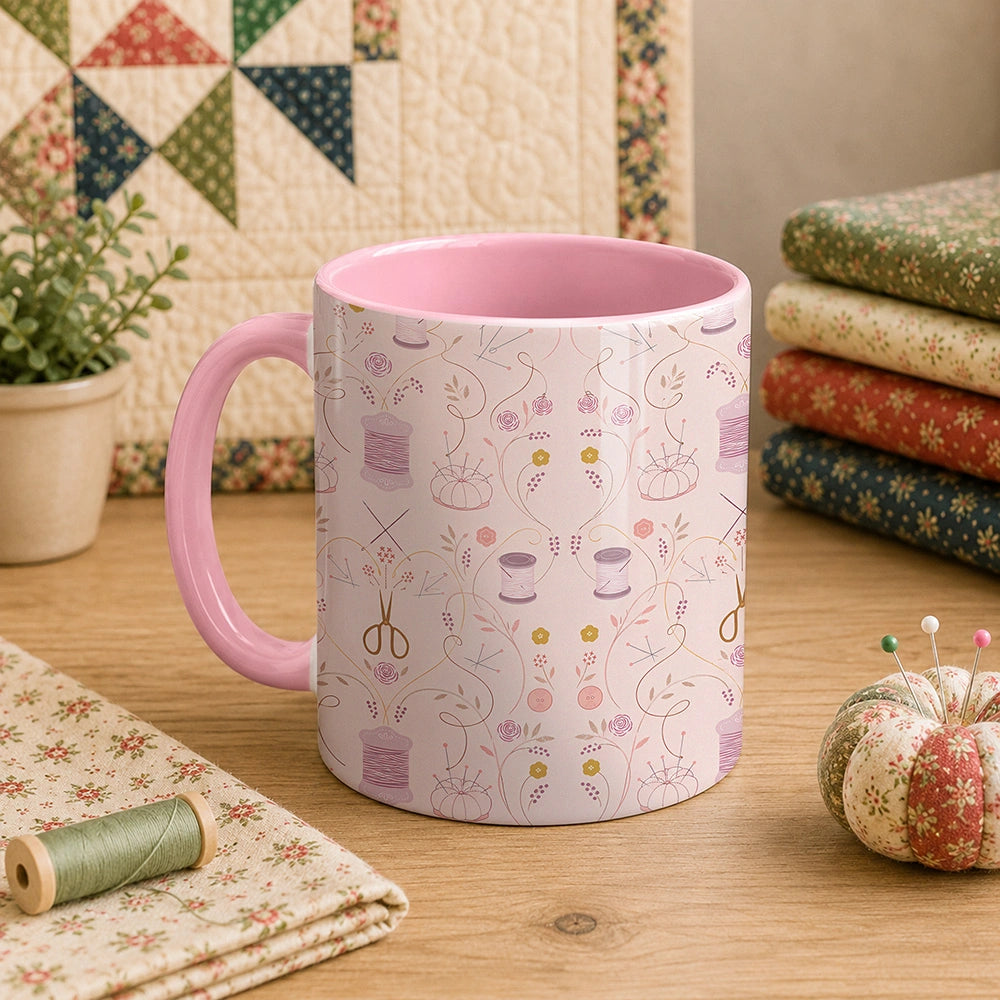 Sewing Tool Pattern 11oz Mug