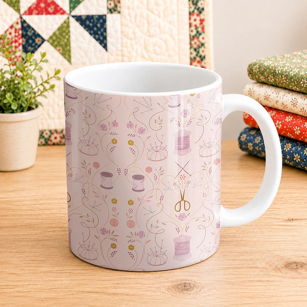 Sewing Tool Pattern 11oz Mug