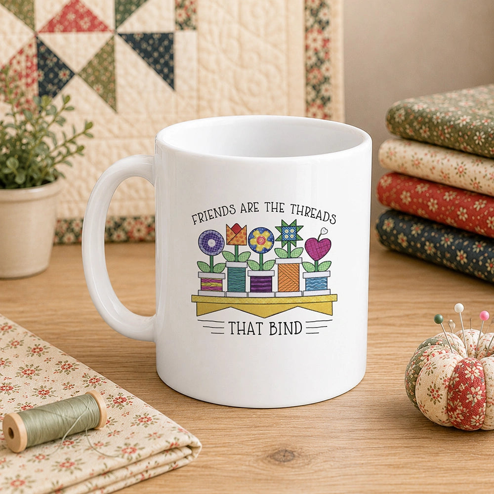 Spool Flowers 11oz Mug