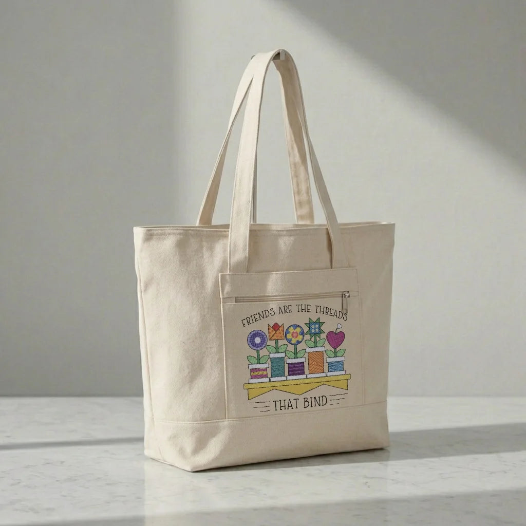 Spool Flowers Tote