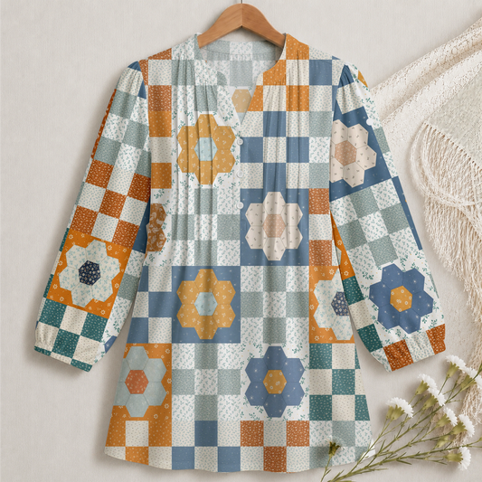 Square Bloom Blouse