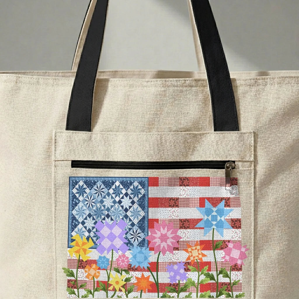 Stars, Stripes & Stitches Tote