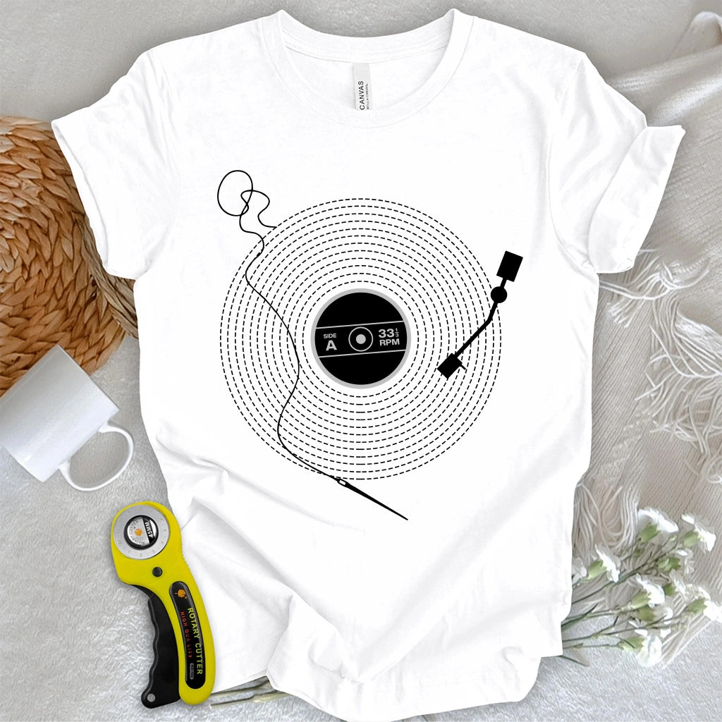Stitching Vinyl T-shirt