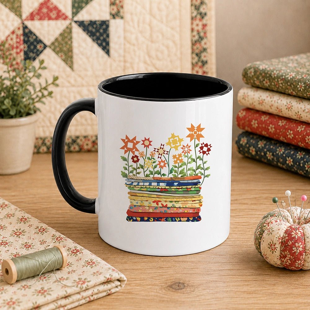 Where Quilts Bloom 11oz Mug