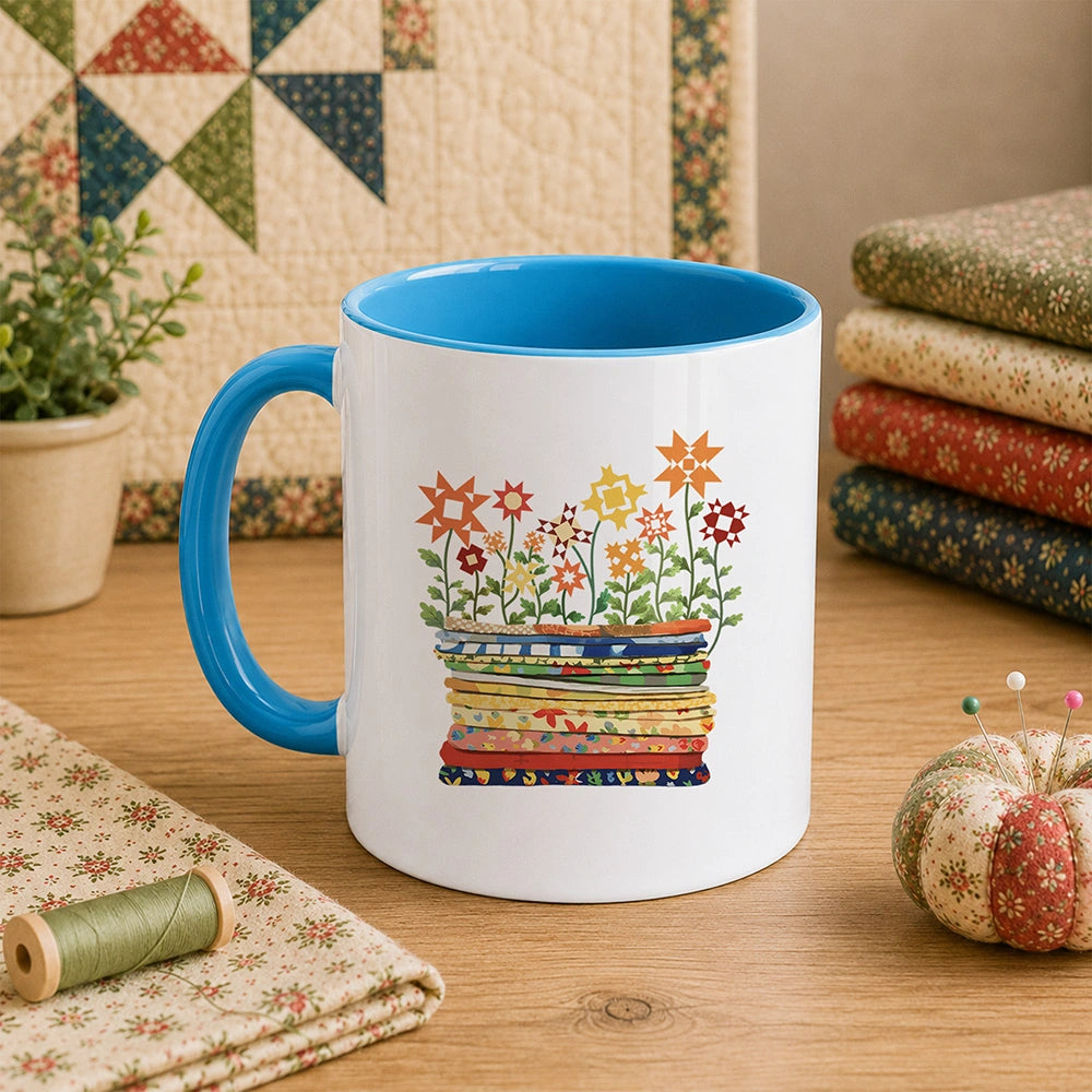 Where Quilts Bloom 11oz Mug