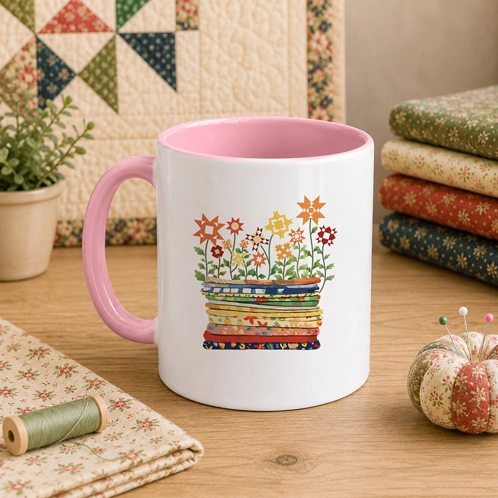 Where Quilts Bloom 11oz Mug