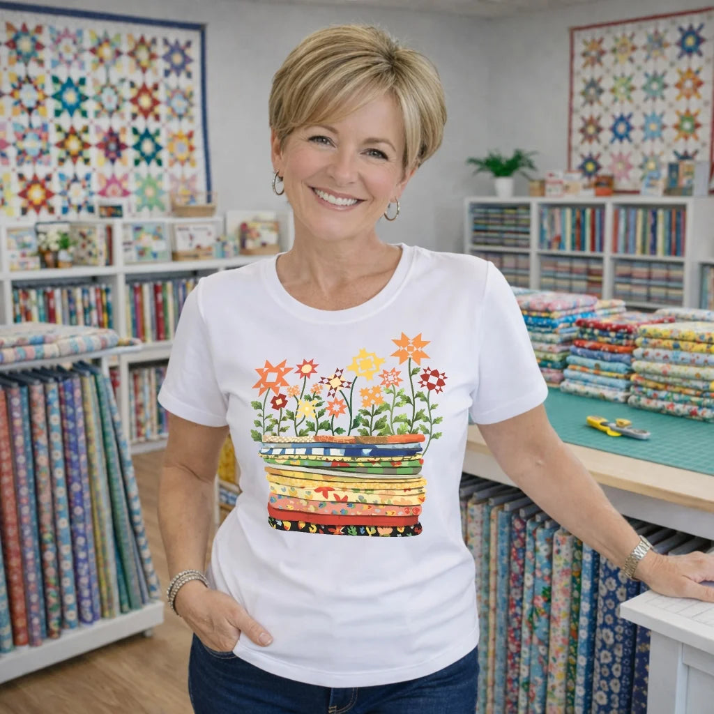 Where Quilts Bloom T-Shirt