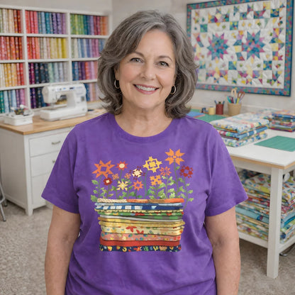 Where Quilts Bloom T-Shirt