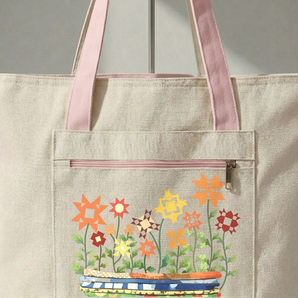 Where Quilts Bloom Tote