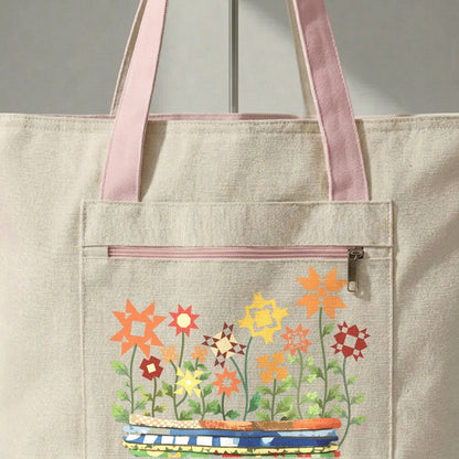 Where Quilts Bloom Tote