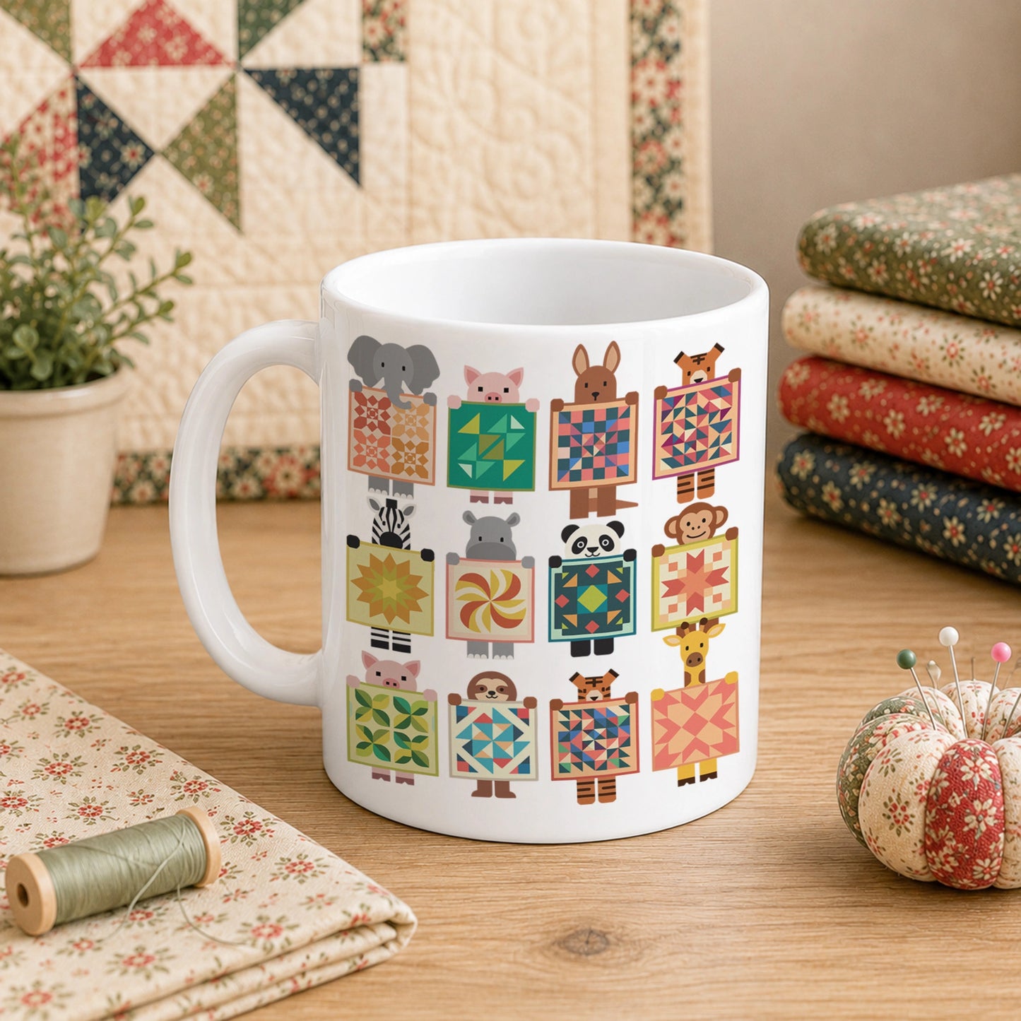 Woodland Patchwork Crew 11oz Mug