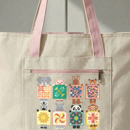 Woodland Patchwork Crew Tote