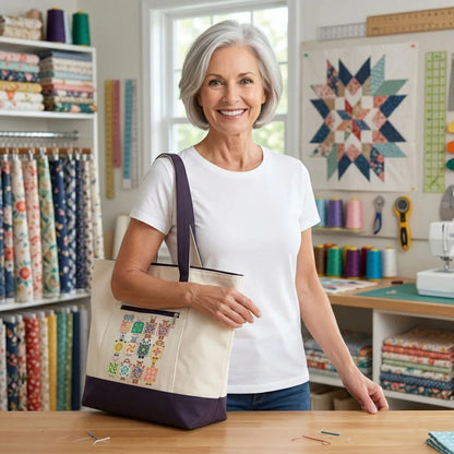 Woodland Patchwork Crew Tote