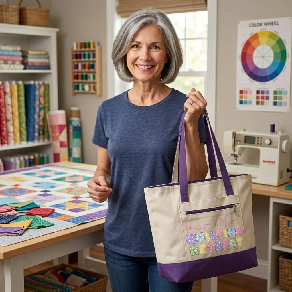 You Had Me at Quilting Retreat Tote