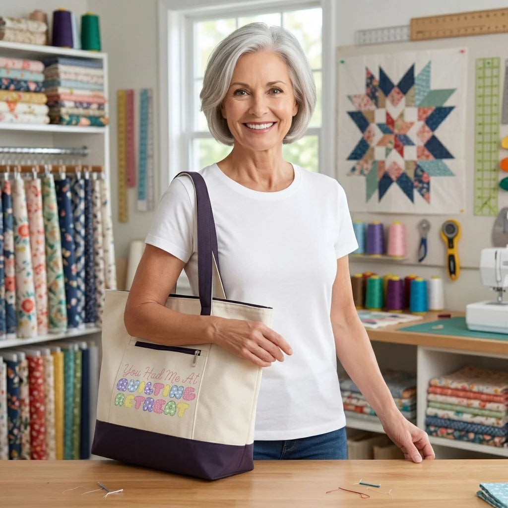 You Had Me at Quilting Retreat Tote