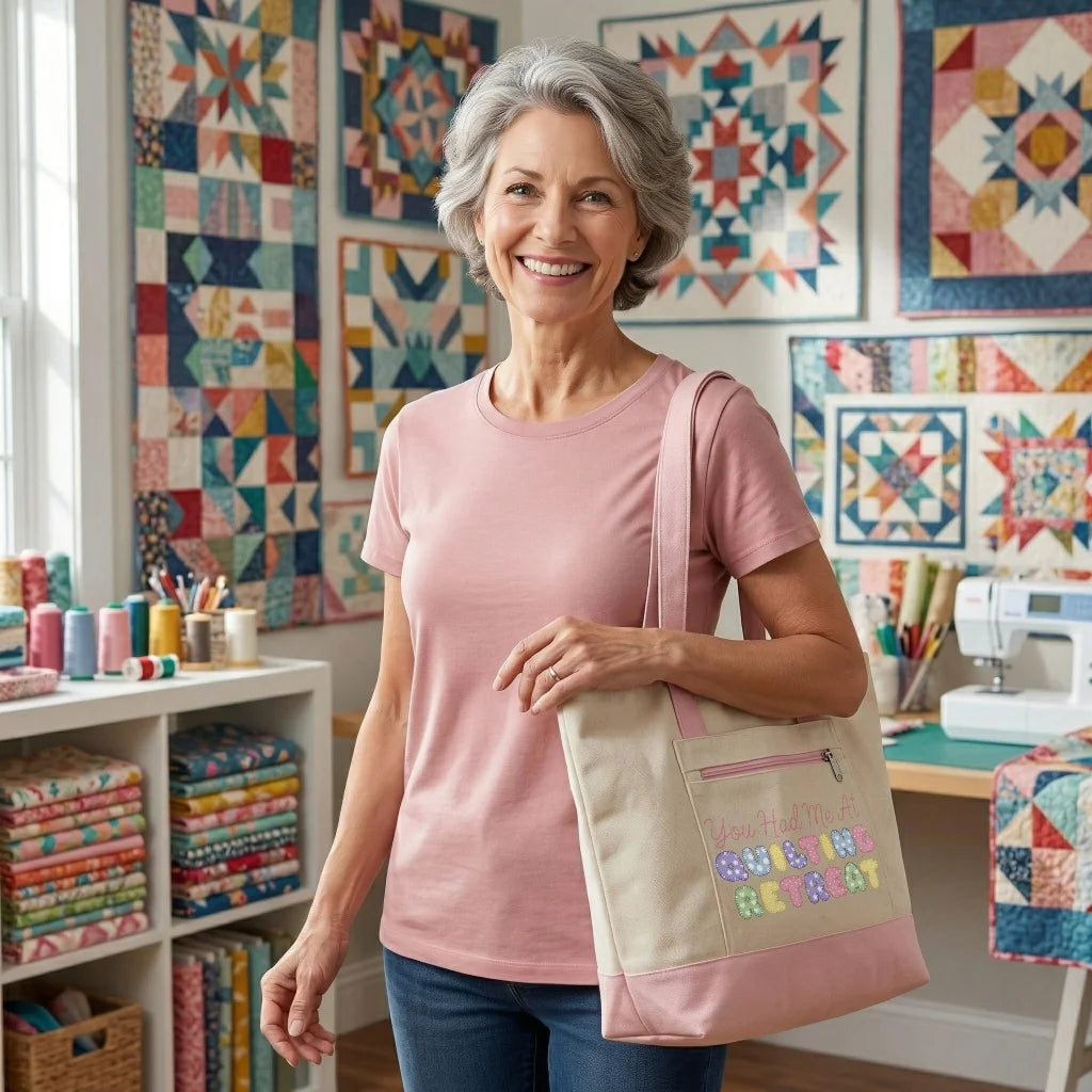 You Had Me at Quilting Retreat Tote