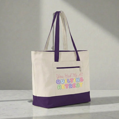 You Had Me at Quilting Retreat Tote