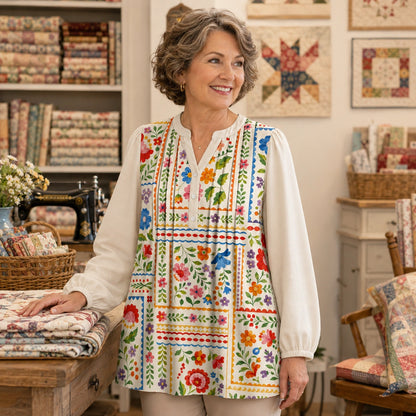 Folk Art in Bloom Blouse