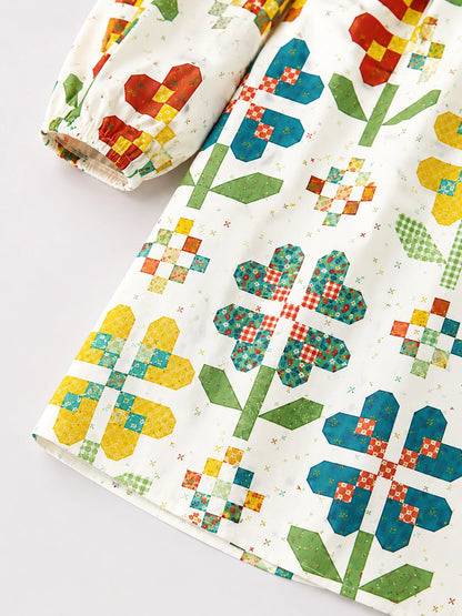 Flower Pattern Blouse