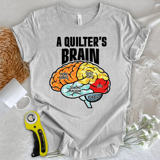 A Quilter’s Brain T-Shirt
