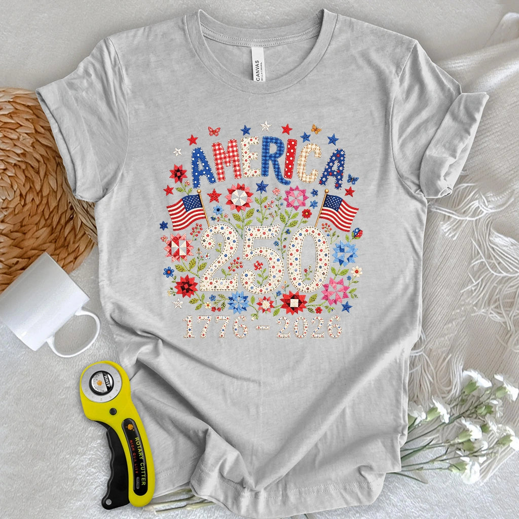 America 250 in Bloom T-shirt