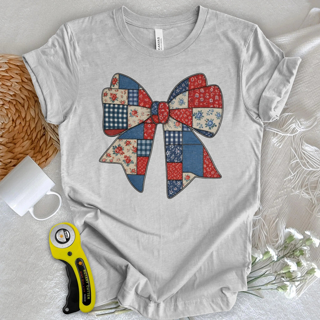 Americana Patchwork Bow T-shirt