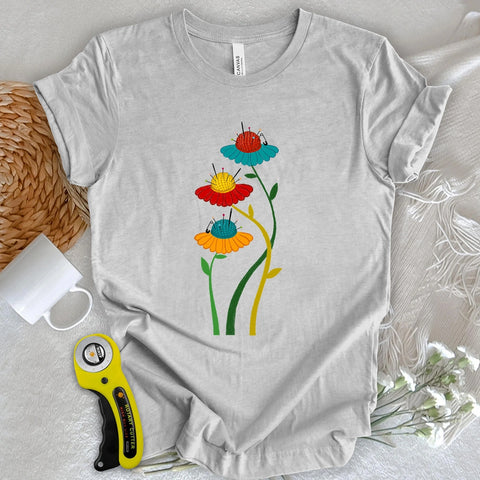 T-shirt Aiguilles de broche en fleurs