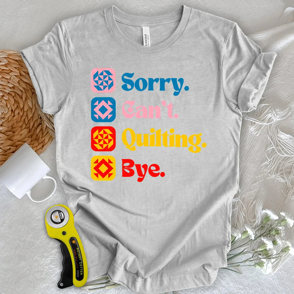 T-shirt Je ne peux pas, j'ai patchwork