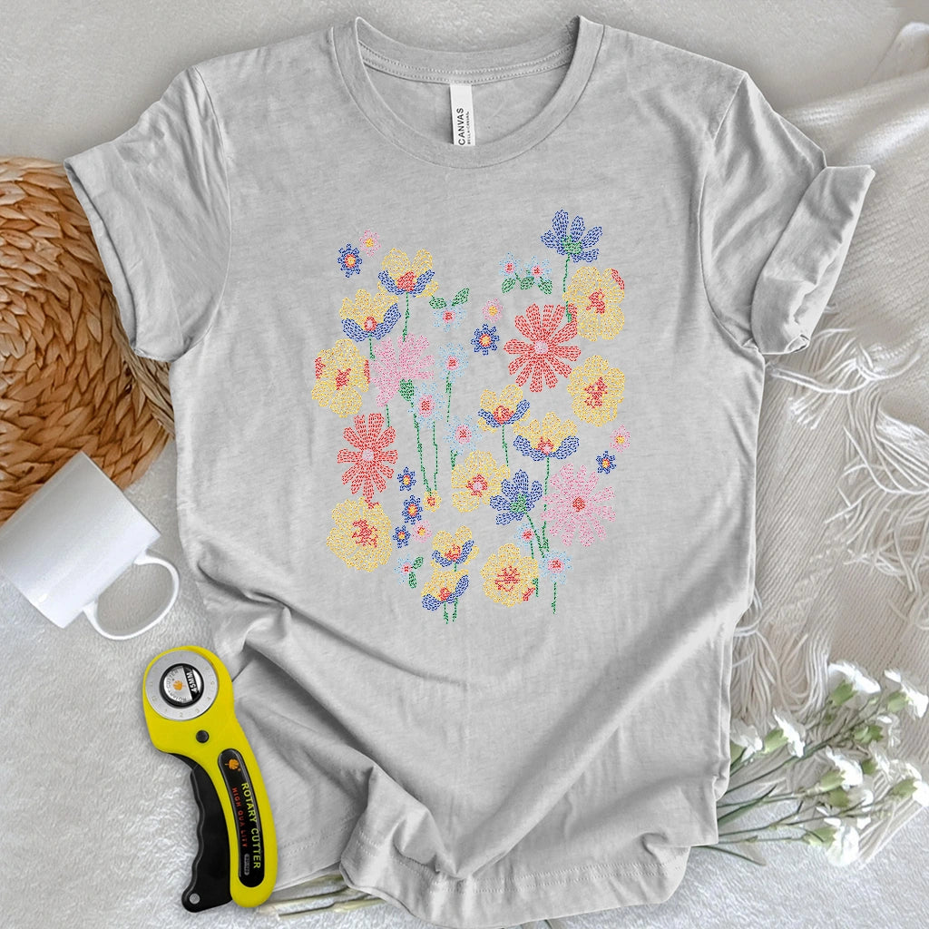 Embroidery Flower T-shirt