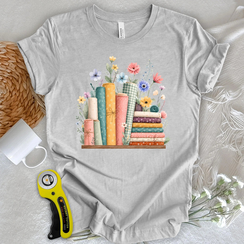Fabric Bloom T-shirt