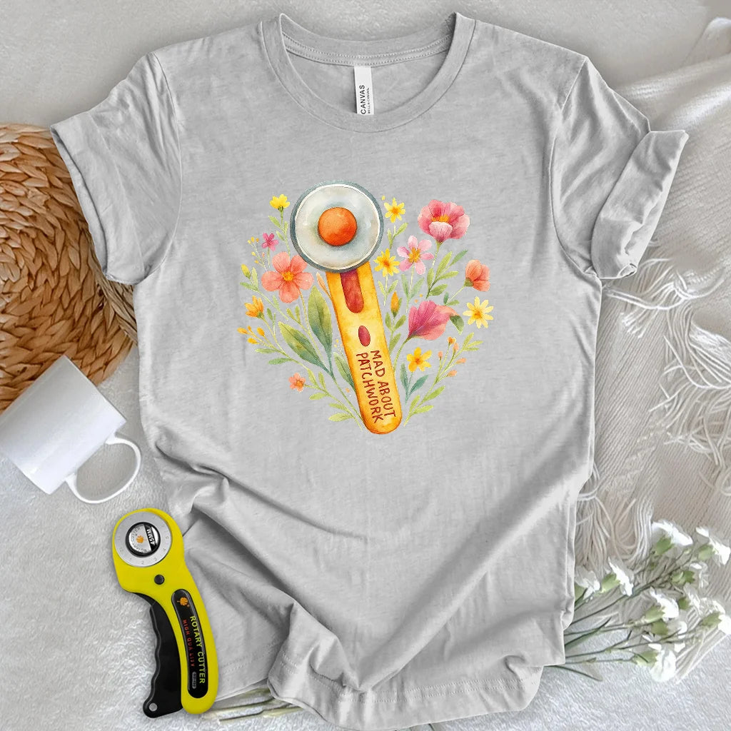 T-shirt coupe fleurie