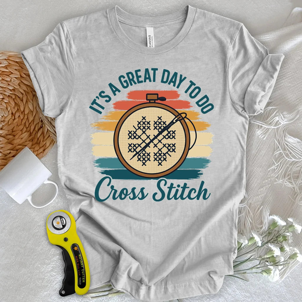 Ein super Tag, um ein T-Shirt zu besticken