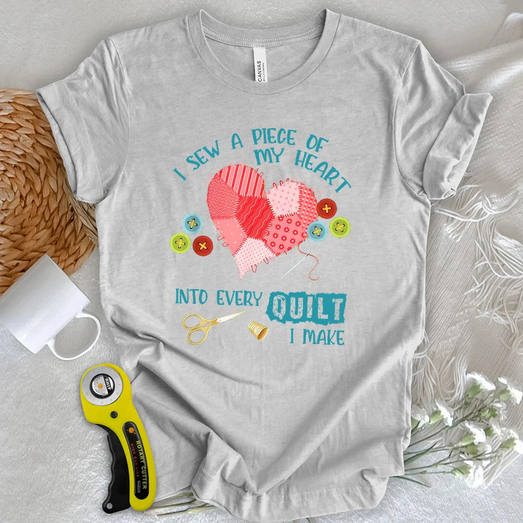 T-shirt "Cœur Cousu d'Amour"