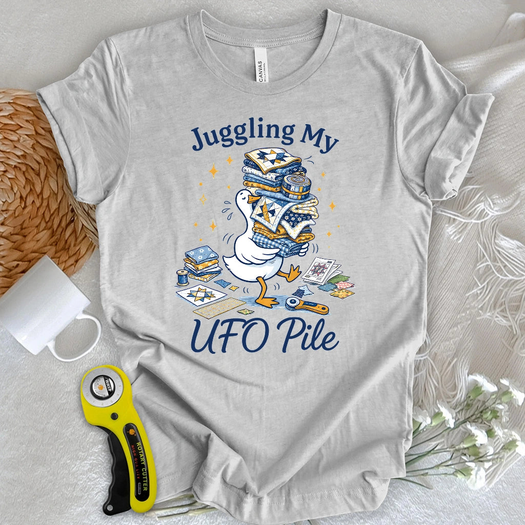 Juggling My UFO Pile T-shirt