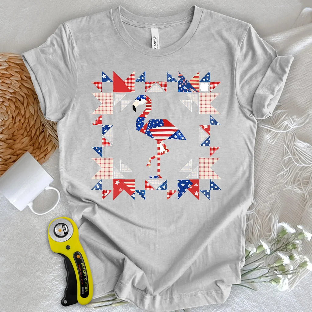 Liberty Flamingo Patchwork T-Shirt